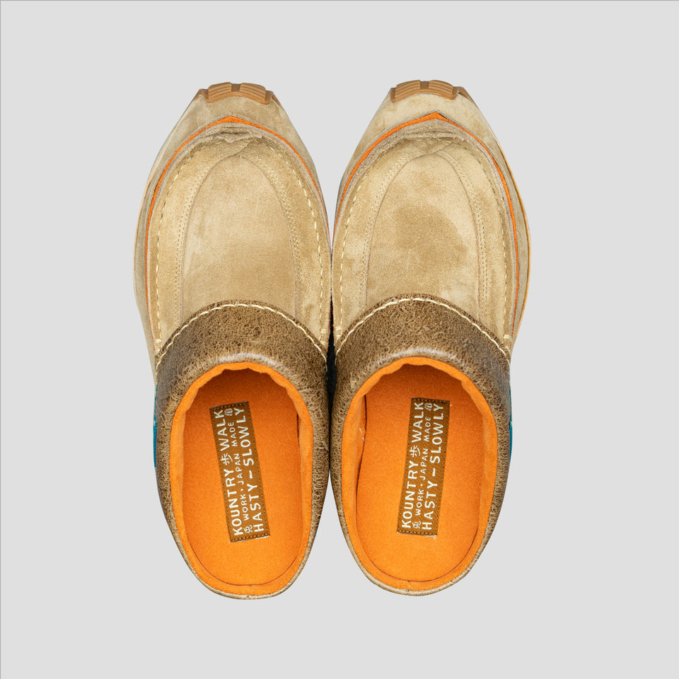 LEATHER TIBETAN MULE RUNNER