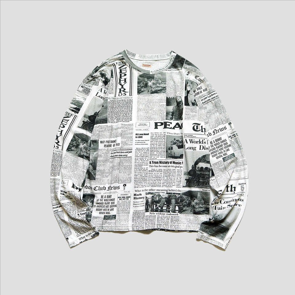 JERSEY GYPSY NEWS PAPER L/S T-SHIRTS