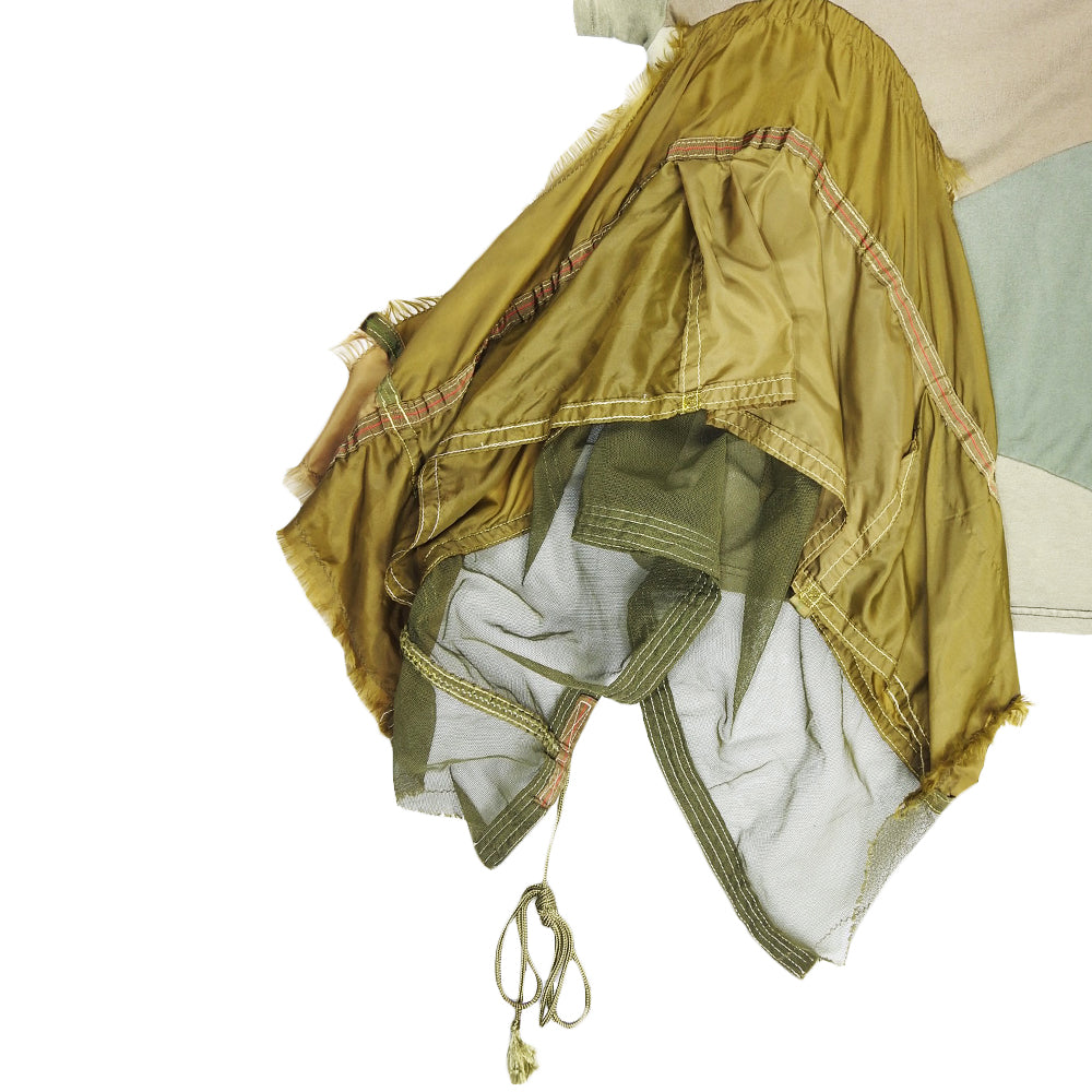 TENJIKU x PARACHUTE CREW NECK TEE - OLIVE