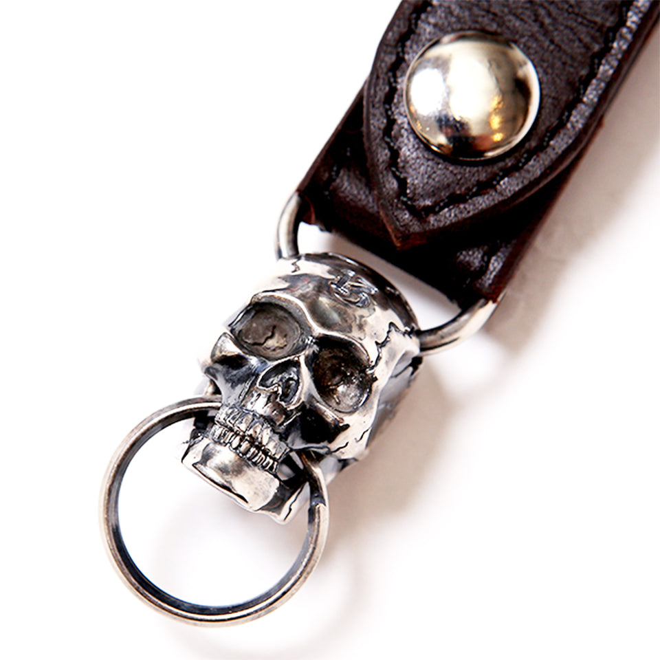MAGICAL DESIGN - MOVABLE JAW SKULL KEY RING - SILVER