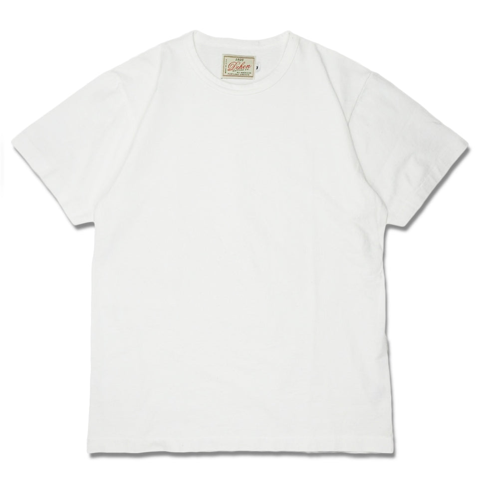 DEHEN 1920 - HEAVY DUTY POCKET TEE - WHITE at Mannahatta NYC