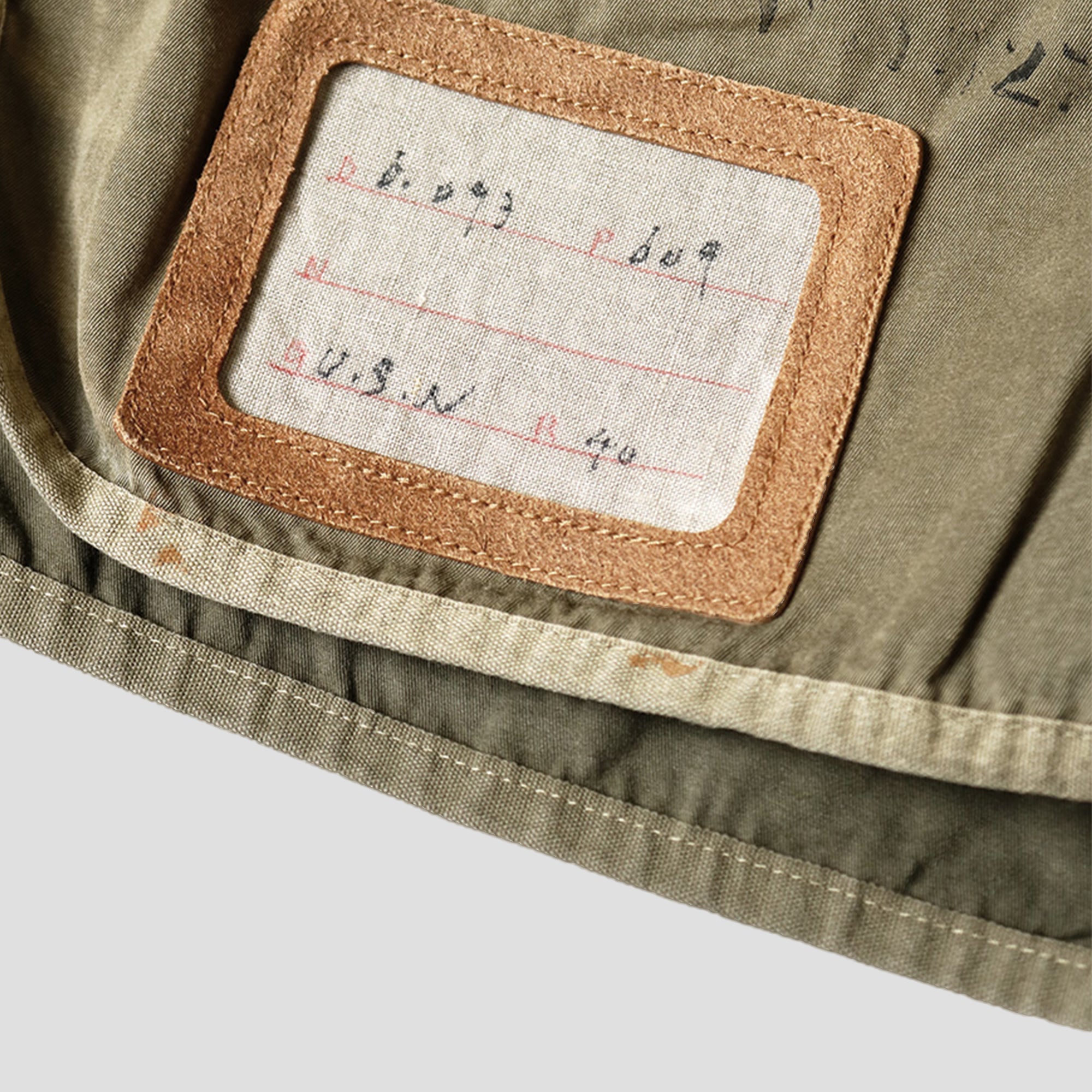 EGYPTIAN TWILL REMAKE SHORTS - OLIVE